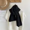 Bufanda de punto suave estilo coreano para mujer, otoño e invierno, simple y versátil, calentador de cuello, adecuada para estudiantes y parejas, chal de color liso, moderno