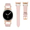 Adecuado para Samsung Watch8/9 Nuevo Estilo Punta de Cuerno Correa de Cuero Watch8 Clásico Correa de Reloj Inteligente