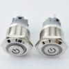 Loniu 19mm Anillo de Cabeza Alta Potencia Estándar Auto-Restaurable Auto-Bloqueante con Botón de Metal Ligero Interruptor Impermeable Tipo de Un Punto