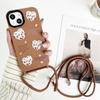 Funda con cordón para iPhone 14 Pro Max, bandolera ajustable para Apple 13 y 12