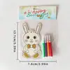 Borde de Madera Pascua DIY Hecho a Mano Pizarra de Bocetos Pintura para Niños Decoraciones de Madera Hechas a Mano Pizarra de Bocetos Pintada Creativa Rompecabezas