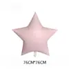 Novo Balão Grande de 30 polegadas Versão EUA Cor Fosca Estrela de Cinco Pontas Coração Grande para Aniversário, Casamento, Festa e Decoração de Feriado