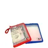 Bolsa Transparente de Gran Capacidad para Archivos A4, Bolsa Portátil con Cremallera para Exámenes de Estudiante, Bolsa de Almacenamiento para Libros de Texto y Documentos de Estudiante Universitario