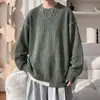 Suéter de punto de dos piezas falso para hombre con bloques de color cosidos a mano, estilo 'old money', cuello redondo, adecuado para usar en capas en otoño e invierno, venta al por mayor desde fábricas transfronterizas