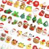 Nueva serie navideña más vendida resina parche grande mixto muñeco de nieve navideño árbol de Navidad accesorios para joyería diy venta al por mayor
