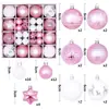Decoraciones nuevas para bolas de Navidad transfronterizas, caja de regalo, artículos navideños pintados, adornos colgantes de regalo de Navidad, juego de bolas decorativas