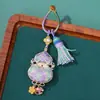 Anillo con Hebilla de Borla de Brocado de la Dinastía Song Colgante Calabaza Colgante de Calabaza Doble Cara Llavero de Bolso Adorno Terminado Venta al por Mayor desde el Fabricante
