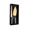 Lujo Ligero Acero Inoxidable Juego de Pala y Cuchillo para Pastel Hotel Hogar Creativo Mango de Cerámica de Perla Cuchillo Pala para Pizza Tenedor de Postre