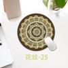 Estilo Étnico Redondo Pequeno Criativo Espessado Mouse Pad para Mesa de Computador Teclado Escritório Copo Almofada de Mesa Produção Envio Direto