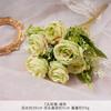 Simulación coreana de 7 rosas, flores falsas de seda, flores para bodas, decoración del hogar, accesorios de fotos para sala de estar