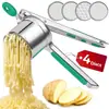 Prensador de Acero Inoxidable con Mango de Silicona para Puré de Patatas Herramientas de Cocina Prensa de Patatas Gadgets de Cocina