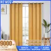 Temu Xiyin Fabricante Jacquard Seda Preta Cortinas Amarelas de Alta Blackout Cortinas Prontas para Comércio Exterior