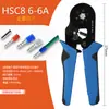 Hexágono mini terminal tubular alicate de crimpagem HSC8 6-6 Terminal Europeu multifuncional catraca crimpagem conjunto