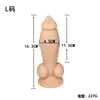 Dildo Artificial con Forma de Cachorro para Mujeres, Pene de Animal, Tapón Anal Suave, Juguete Sexual Alternativo para Adultos para Hombres