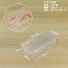 Caja Rectangular de Plástico PP para Escritorio, Papelería, Tarjetas, Caja de Almacenamiento Transparente con Tapa, Caja a Prueba de Polvo, Caja de Almacenamiento Larga