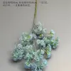 Flores Artificiales Azules Ramo Materiales para Decoración de Escena de Boda, Rosas Azules para Arreglo de Piso de Salón de Bodas y Flores Decorativas