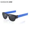Pulsera Mismo Estilo Douyin Gafas Salpicadura Muñequera Ciclismo Gafas de Sol Plegables Estilo Europeo y Americano Gafas de Sol Gafas Polarizadas Anillo Salpicadura