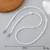 Joyería Zhuzui Nueva Cadena Cruzada de Perlas ABS Hecha a Mano con Cuentas Cadena para Teléfono Móvil Correa para Teléfono Móvil Cadena de Bolso de Hombro