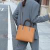 Bolso Cuadrado Pequeño de Cuero Simple Casual Bolso Bandolera para Hombro Bolso de Moda para Mujer togo Capa Superior Piel de Vaca Bolso de Mano 8862