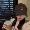 Gorra de béisbol con logo simple de la letra C, nuevo modelo de otoño, parte superior suave, circunferencia de cabeza grande, versátil para deportes, hace que la cara se vea más pequeña, gorra de visera