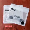 Bolsa de plástico autosellante para empaque de ropa interior de hombre y mujer bolsa con cremallera compuesta bolsa para empaque de calcetines ropa venta al por mayor en stock
