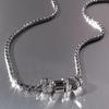 Collar con colgante de anillo de diamantes con destellos de estilo moderno para mujer, nuevo diseño de nicho, versátil, exquisito, simple, collar de alta gama
