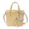 Bolso de mano dulce y versátil con patrón de rombos, bolso tipo cubo moderno de estilo coreano, versátil para ir al trabajo, bolso cruzado tipo cubo de alta gama