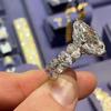 Anel da Moda Elegante Zircônia Marquise Venda Transfronteiriça Cao Shi Fornecimento Direto de Fábrica de Joias Populares Anel Feminino
