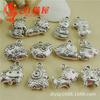 A4137 plata antigua 30,4 g/juego 12 cuentas del zodiaco colgantes hechas a mano accesorios de joyería al por mayor 20 juegos/bolsa