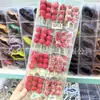 Flocos de Neve Divertidos de Ano Novo Espinheiro Candied Presilhas de Cabelo Infantis Criativas Peculiares Presilhas Laterais para Meninas Presilhas de Cabelo com Tema de Comida