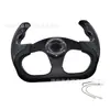 Volante de coche transfronterizo tipo D, comercio exterior X, nuevo volante deportivo de carreras modificado, universal PU13 pulgadas