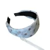 Diadema Ancha Estilo Coreano de Lunares para Mujer, Diadema Retro Otoño/Invierno de Alta Gama, para Top Alto con Cráneo, Accesorio de Cabello Elegante Versátil para el Día a Día