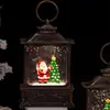 Lampião de vento de Natal atacado Iluminação de feriado de Natal Decorações de atmosfera Feliz Natal