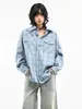Marca independente casual americana cleanfit estilo preguiçoso camisa xadrez de manga comprida para homens e mulheres, solta e versátil com gola de lapela
