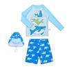 Traje de baño dividido para niños Pantalones Equipo de natación para la playa Traje de surf para niños Manga larga Protección solar Secado rápido Traje de baño para niños medianos y grandes