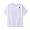 2026 Verano Juvenil Color Sólido Estampado de Letras Holgado Pareja Tops Deportivos Cuello Redondo Manga Corta Camiseta Unisex