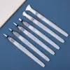 Conjunto de 6 Canetas Pincel de Água com Cerdas de Nylon Brancas e Cabos de Plástico, Canetas de Mistura Preenchidas com Água, Canetas de Pintura com Armazenamento de Água, Canetas Pincel, Canetas de Aquarela