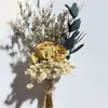 Flores Preservadas Coloridas Mini Buquês Presentes de Feriado Boutonnières Casamento Venda Quente Transfronteiriça Fabricante de Yunnan Atacado