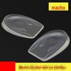 Fonte fábrica de silicone transparente aumentando palmilha de salto invisível aumentando meia almofada intraderrapante palmilha interna de elevação para homens e mulheres