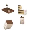 Mesita de Noche de Madera Maciza Ultradelgada para Dormitorio del Hogar Modelo Caliente 2025 Pequeño Minimalista Moderno Gabinete de Almacenamiento sin Instalación