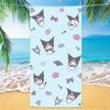 Nueva Toalla de Playa Estampada de Venta Caliente Transfronteriza Stitch Kuromi Toalla de Playa Toalla de Dibujos Animados para Niños Venta al por Mayor Paño de Toalla