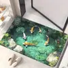 Alfombrillas de Piso de Terciopelo de Cristal con Visualización 3D para Exportación Transfronteriza para Dormitorios, Salas de Estar, Vestíbulos, Alfombrillas Absorbentes para Pies, Alfombrillas Fáciles de Limpiar