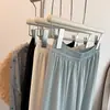 Pantalones Anchos de Gasa Ligeros, con Caída y Frescos para Mujer, Verano 2026, de Cintura Alta, Adelgazantes, Holgados, Casuales, Rectos, Cortos para Mujer