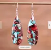 Pendientes colgantes de piedra emperador de colores de moda en Amazon, forma de gota, para mujer, temperamento bohemio, pendientes multicolor