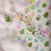 Cyansea Transfronterizo Popular Lindo Estilo Ins Graffiti Árbol de Navidad Pegatinas para Uñas Dopamina Pegatinas Decorativas para Uñas