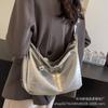 Bolsa de Couro Wax Oil Retrô de Axila para Mulheres 2026 Nova Moda Texturizada Bolsa Transversal Tendência Este Ano Bolsa de Ombro para o Dia a Dia
