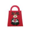 Bolsa de feltro colorida de desenho animado fofo de Natal, bolsa de mão infantil para feriado, bolsa de feltro para doces na véspera de Natal