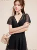 Nuevo Traje de Baño para Adultos Water Beauty 2626 para Mujeres, de una Pieza con Escote en V para Aguas Termales, Nuevo Traje de Baño Conservador con Diseño para Ceñir la Cintura