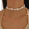 Collar Europeo y Americano Transfronterizo Nuevo Bohemio Playa Estrella de Mar Concha Cuentas Collar Vacaciones Junto al Mar
