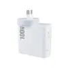 Cargador de Nitruro de Galio de 100W con Enchufe Convertible Adecuado para Laptops y Teléfonos Móviles, Carga Rápida Multi-Puerto de Nitruro de Galio